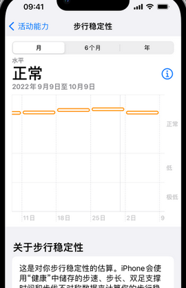 志仲镇iPhone手机维修如何在iPhone开启'步行稳定性通知'