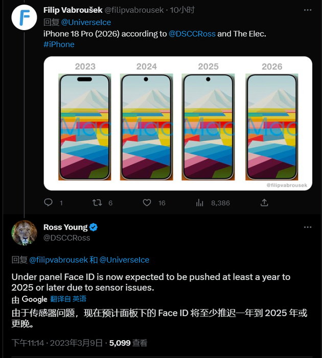 志仲镇苹果手机维修分享:屏下Face ID有什么优势？iPhone何时会有屏下Face ID？ 