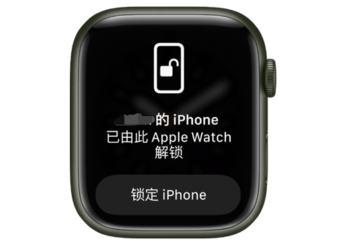 志仲镇苹果手机维修分享用 AppleWatch 解锁配备面容 ID 的 iPhone方法 