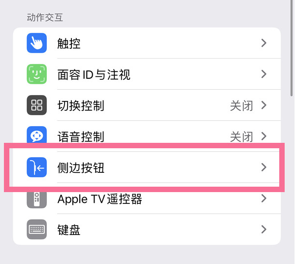 志仲镇苹果14维修店分享iPhone14 Plus侧键双击下载功能关闭方法 